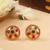 Gold multicolor studs