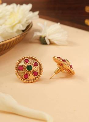 Gold multicolor studs 4