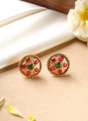 Gold multicolor studs 1