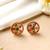 Gold multicolor studs