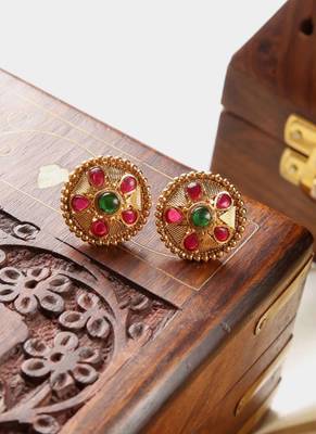 Gold multicolor studs 5