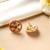 Gold multicolor studs