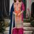 Orange chinon embroidered readymade salwar kameez