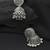 Oxidised Silver Round Jhumkas