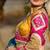 Multi Mirror with Dori & Latkan Cotton Lahenga Choli Set