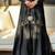 Black Embroidery And Moti work Silk Blend Salwar Suit