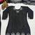 Black Embroidery And Moti work Silk Blend Salwar Suit
