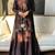 Dark Choclate Embroidery And Moti work Silk Blend Salwar Suit