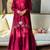 Rani pink Embroidery And Moti work Silk Blend Salwar Suit