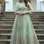 Sea green net embroidered anarkali salwar suit
