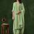 Faux georgette codding sequins salwar kameez in light green