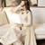 White Color Embroidery And Moti work Silk Blend Salwar Suit