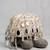 Silver embroidered silk clutch