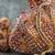 Scarlet red embroidered velvet potli bag