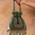 Emerald green embroidered silk potli bag