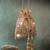 Gold mirror embroidered silk potli bag