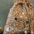 Gold mirror embroidered silk potli bag