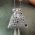 Silver mirror embroidered silk potli bag