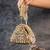 Dual tone diamond embroidered silk clutch