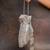 Silver hinted diamond embroidered silk potli bag