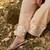 Peach embroidered viscose jacquard straight kurta set