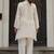White embroidered pure cotton straight kurta set