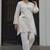 White embroidered pure cotton straight kurta set