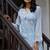 Blue embroidered pure cotton straight kurta set