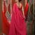 Elegant pink cotton handspun saree with sequin embellishments and pom pom