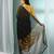 Black cotton saree with zari pallu