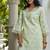 Pista schiffli embroidered pure cotton straight kurta set