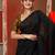 Black  cotton saree with sequine work
