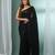 Black pure cotton soft saree with sequined work