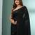 Black pure cotton soft saree with sequined work