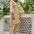 Peach schiffli embroidered pure cotton straight kurta set