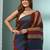 Multicolor cotton saree with stripes design
