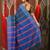 Teal blue cotton patli pallu saree with stripe designs