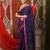 Purple soft cotton saree with  zari stripe designs