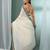 Off white solid mulmul soft saree