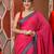 Pink solid mulmul soft saree