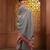 Grey cotton soft saree with woven heart borders