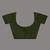 Forest green cotton soft saree with contrast silver pallu
