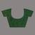 Green cotton soft saree with contrast beige pallu