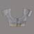 Grey cotton handwoven saree with stripes pallu