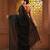 Black cotton handwoven soft saree with sequin work
