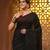 Black cotton handwoven soft saree with sequin work