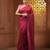 Purple cotton handwoven soft saree with sequin work