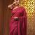 Purple cotton handwoven soft saree with sequin work