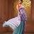 Violet and mint green cotton handwoven half n half saree with stripe pattern