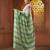 Multicolor cotton colorblocked handwoven half n half saree
